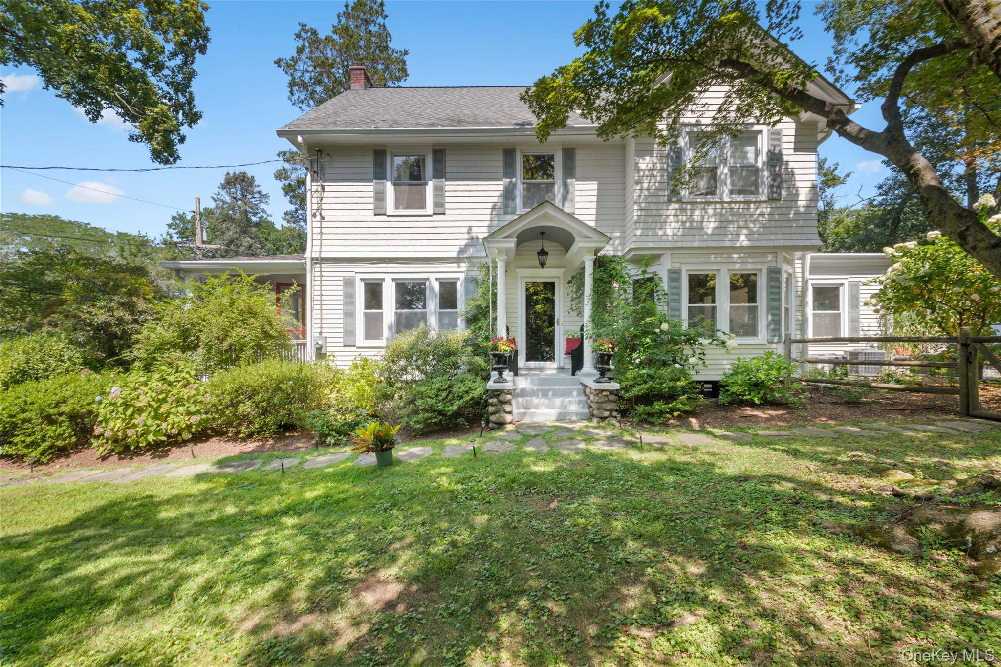 Nestled in a tranquil cul de sac, this captivating single family home effortlessly combines historical charm with modern amenities.