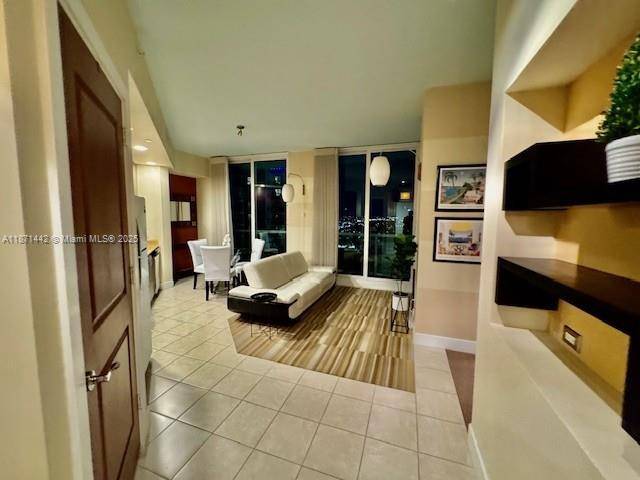 Beautiful furnished high floor studio professionally customized and converted to a 1 bedroom unit.