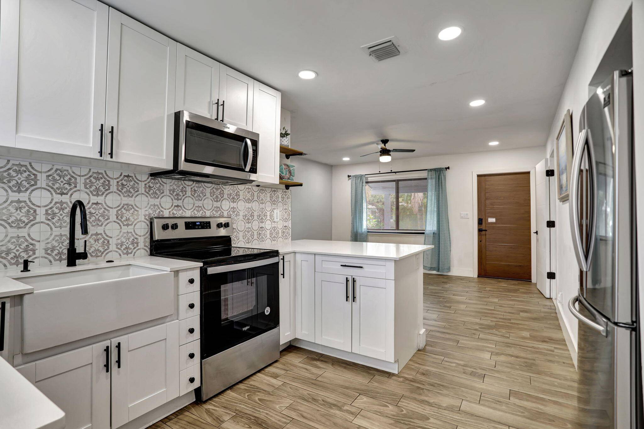 THERE IS NO HOA in this stunningly remodeled 3 bedroom, 2 bathroom home that is move in ready !