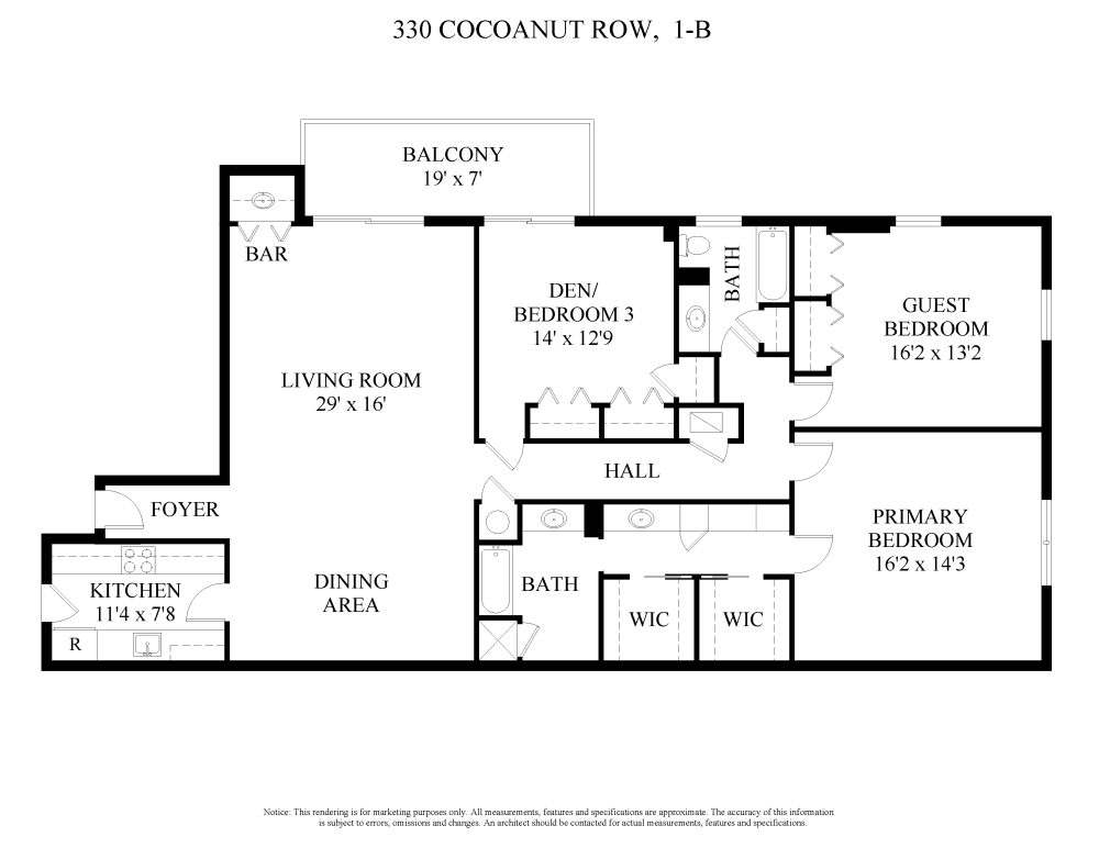 One of Palm Beach's favorite boutique buildings now has a 3 bedroom 2 bath apartment for sale.