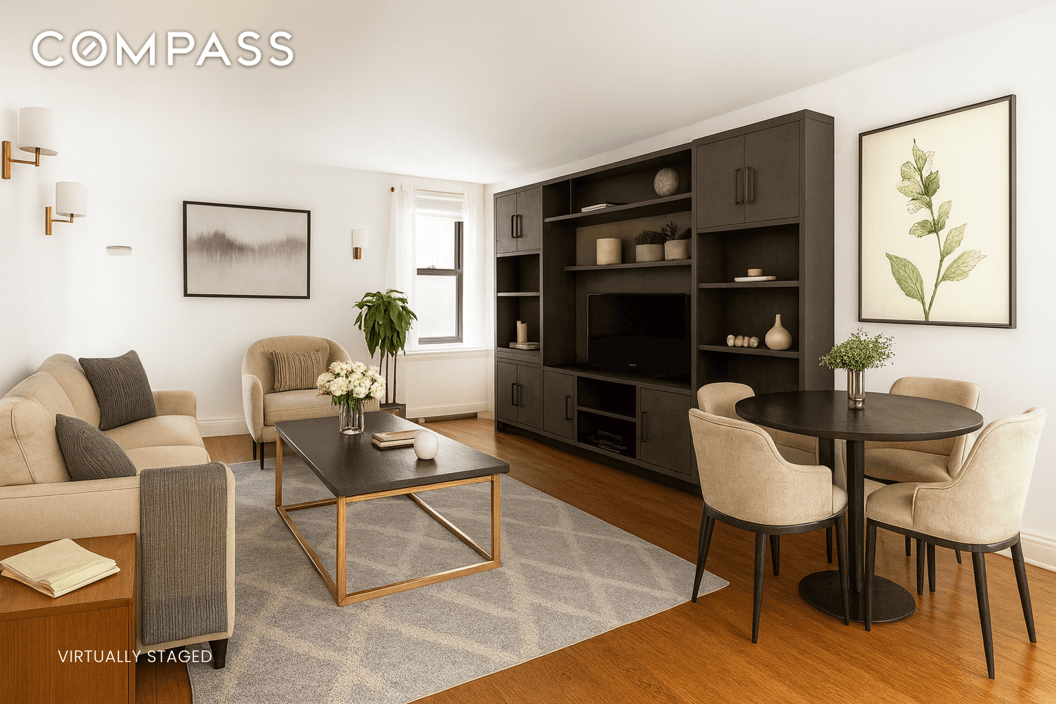 Now available for sale, this convertible two bedroom, two bathroom condominium at The Fitzgerald marries prewar elegance with contemporary New York City style.