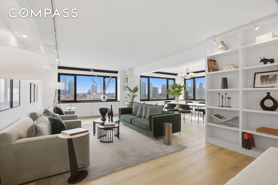 Pluperfect Perfection. Stunningly renovated, be the first person to live in this 2 bed, 2 bath corner unit home with incredible river and city views from every room.