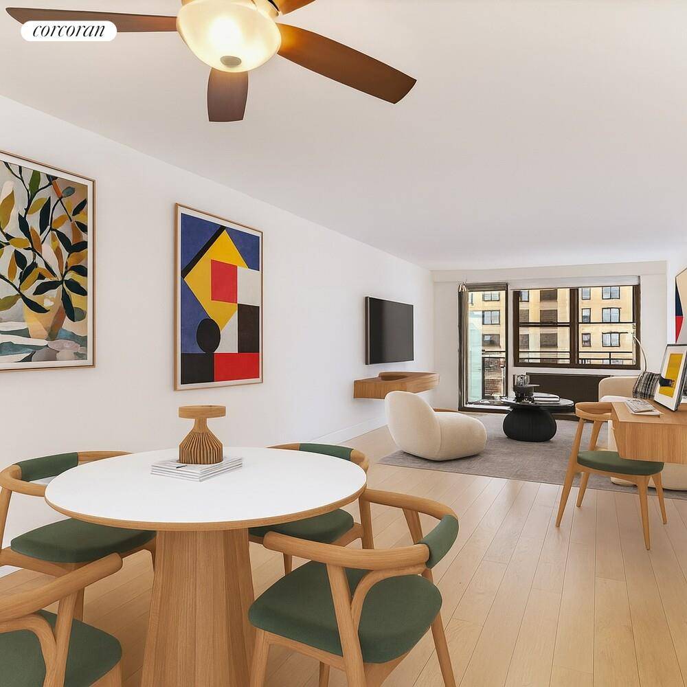 INDOOR OUTDOOR LIVING Sun Drenched, Renovated 1 Bedroom with Expansive Private Balcony in Premier UES Cooperative Welcome to Residence 9N at 345 East 81st Street, a beautifully renovated one bedroom, ...
