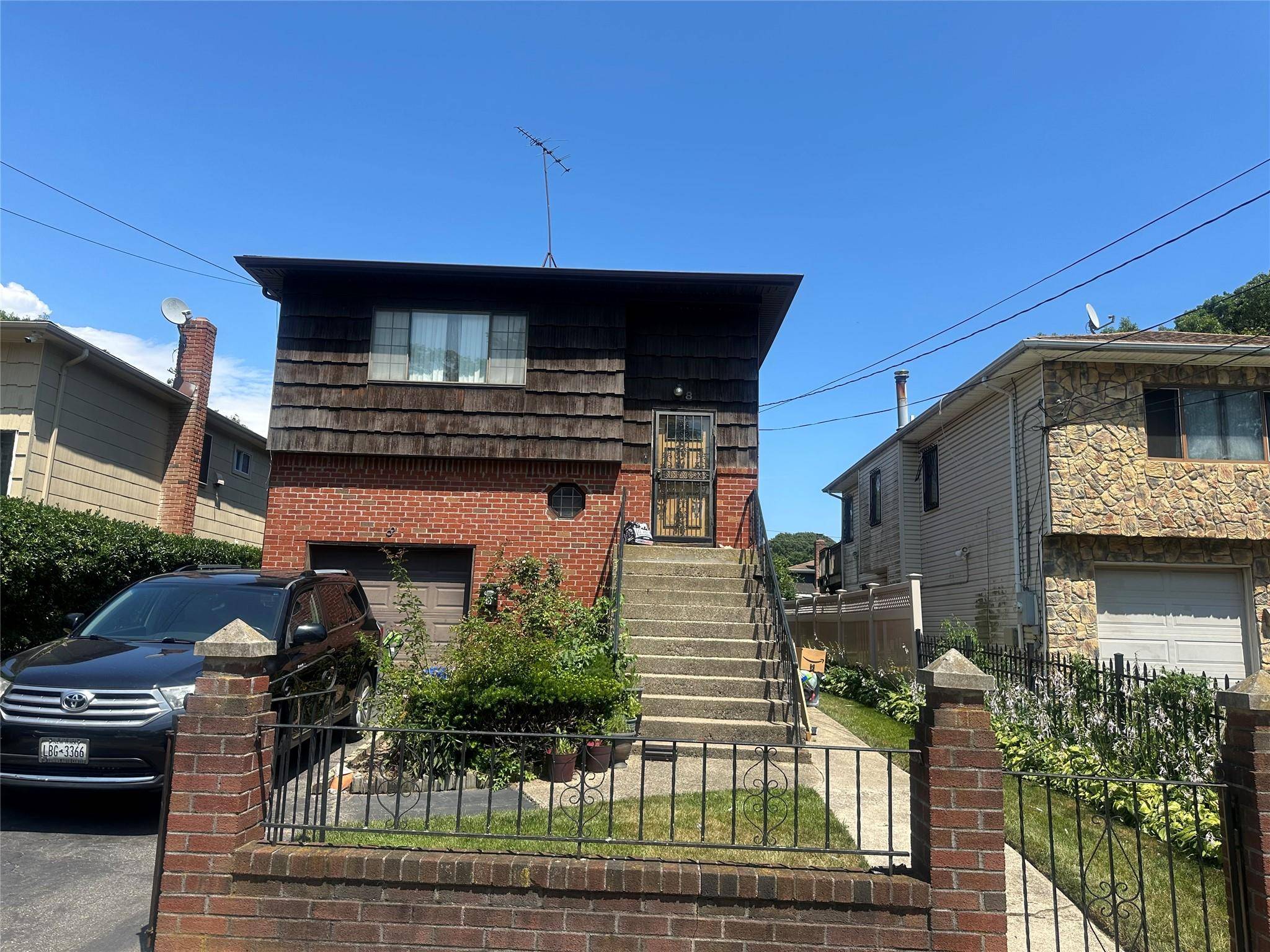 Beautiful unique three level Hi Ranch home offers generous space on each level.