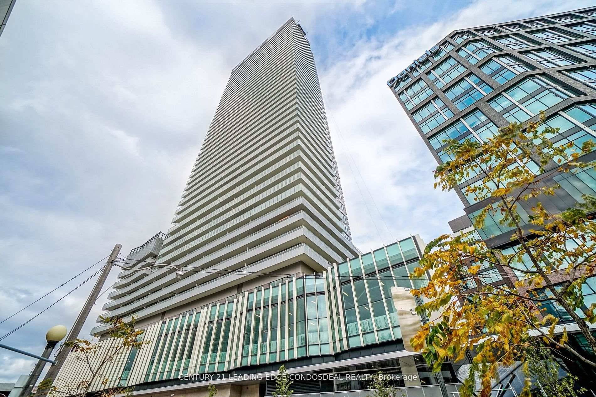 Modern studio with an unobstructed city view in a luxury waterfront high rise.