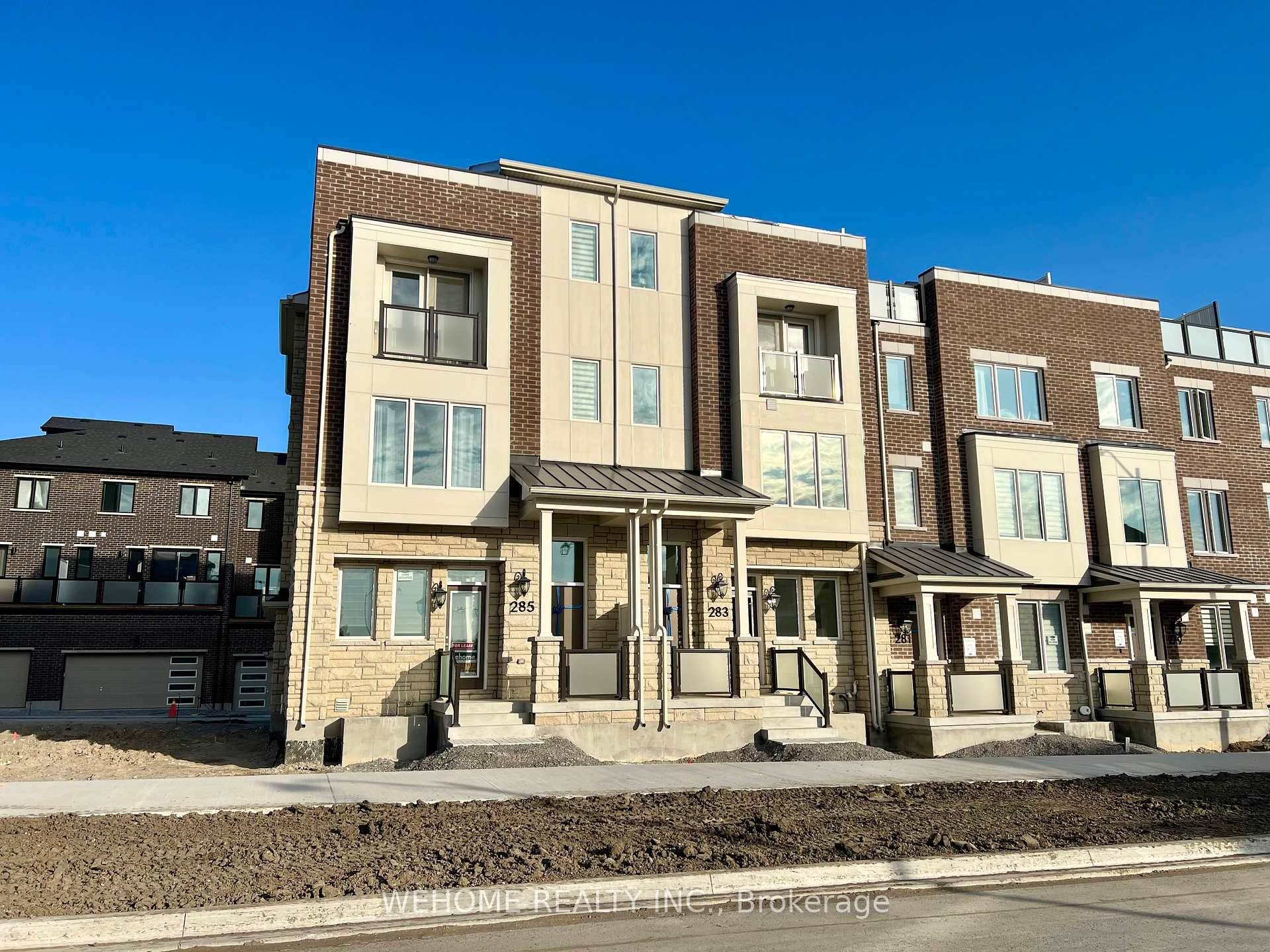 Brand new end unit townhouse built by Mattamy Homes with a double car garage and 1, 927 sq.