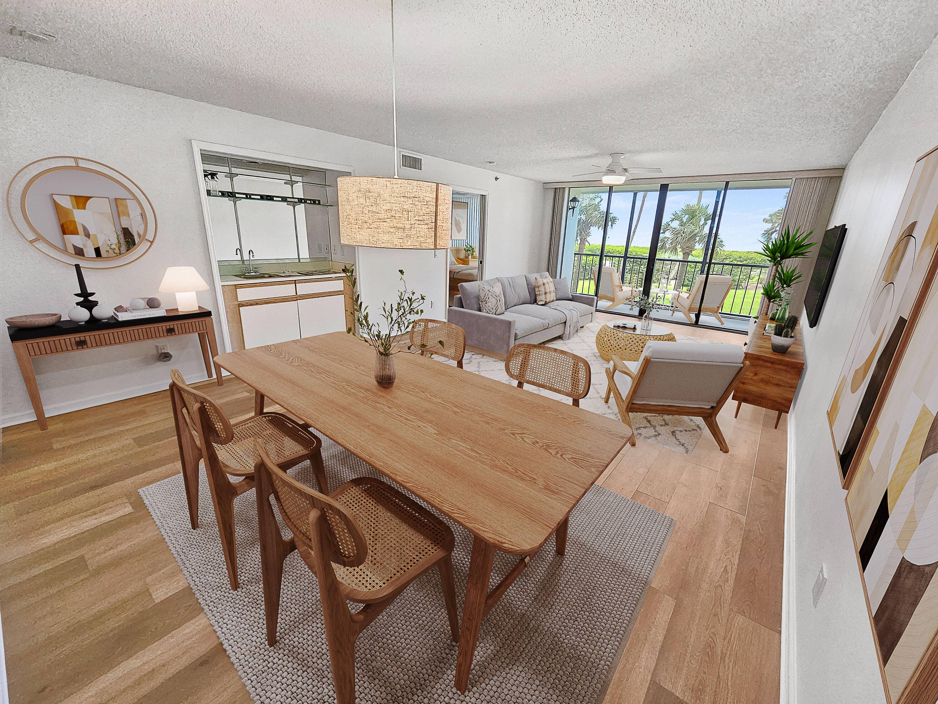 Newly renovated 2 bed, 2 bath condo in boutique community of Bryn Mawr Ocean Towers on North Hutchinson Island.