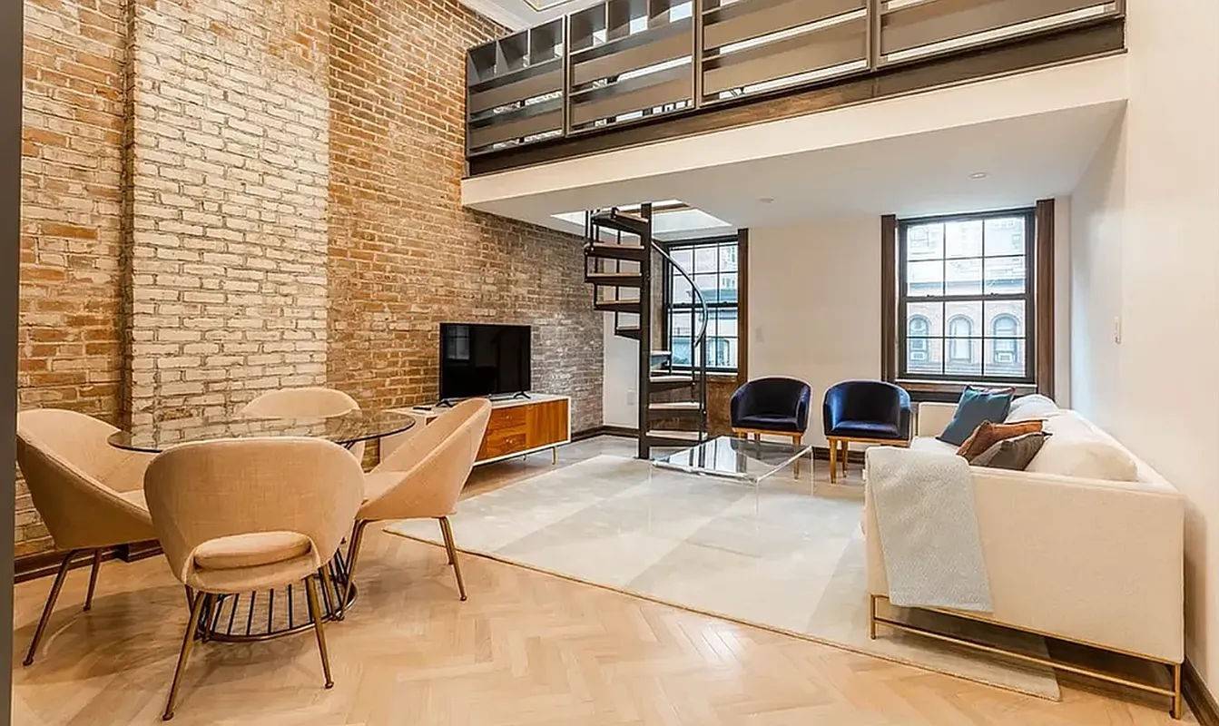 Welcome to 121 East 37th Street A Totally Reimagined Murray Hill Townhouse Gorgeous True 1 Bedroom Massive Loft Area The Apartment Unique Layout Large Open Living Area on First Level ...