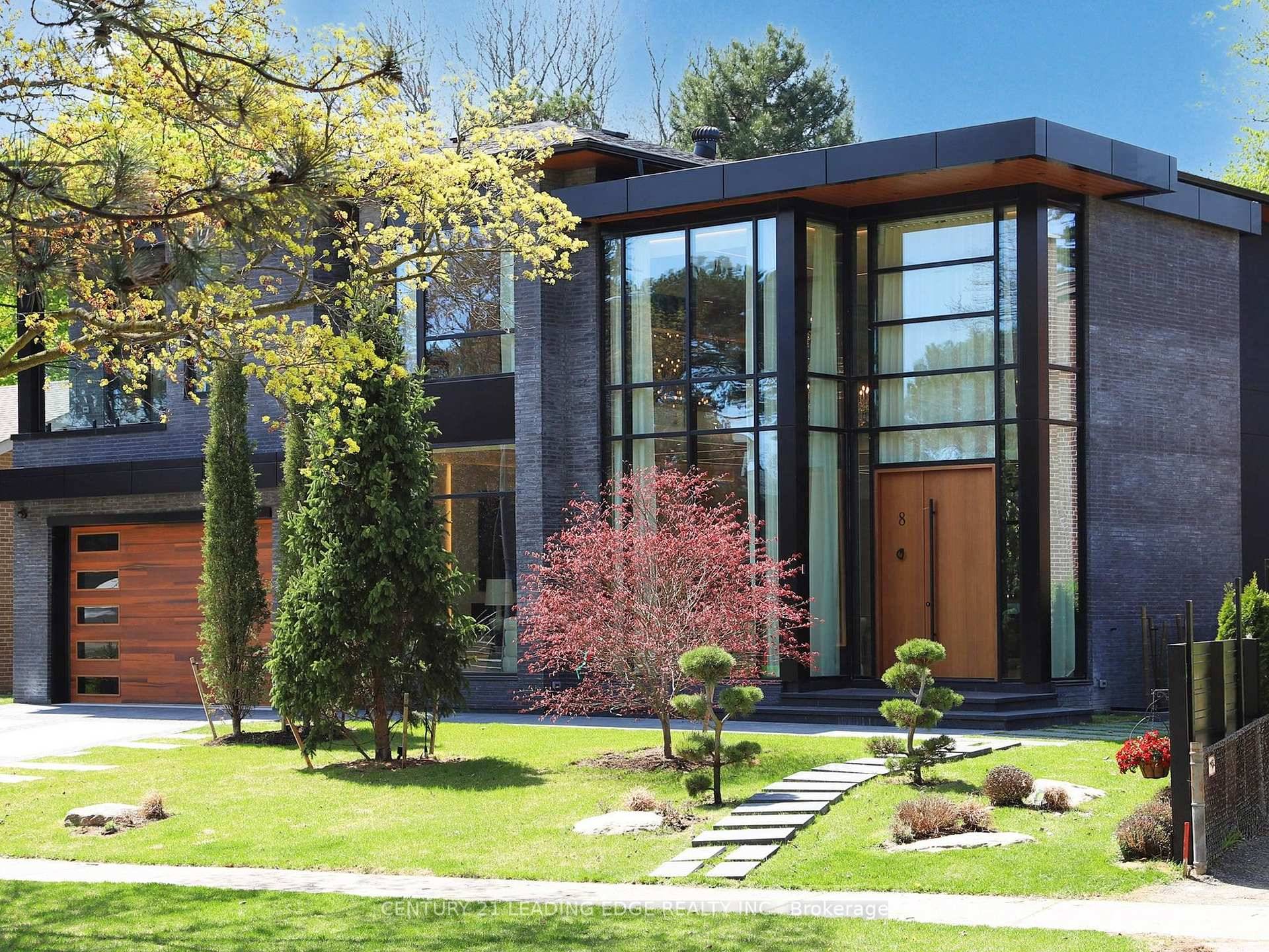 Crafted by a renowned designer amp ; architect, this one of a kind Modern style with one of a kind Curtain glass wall Foyer.