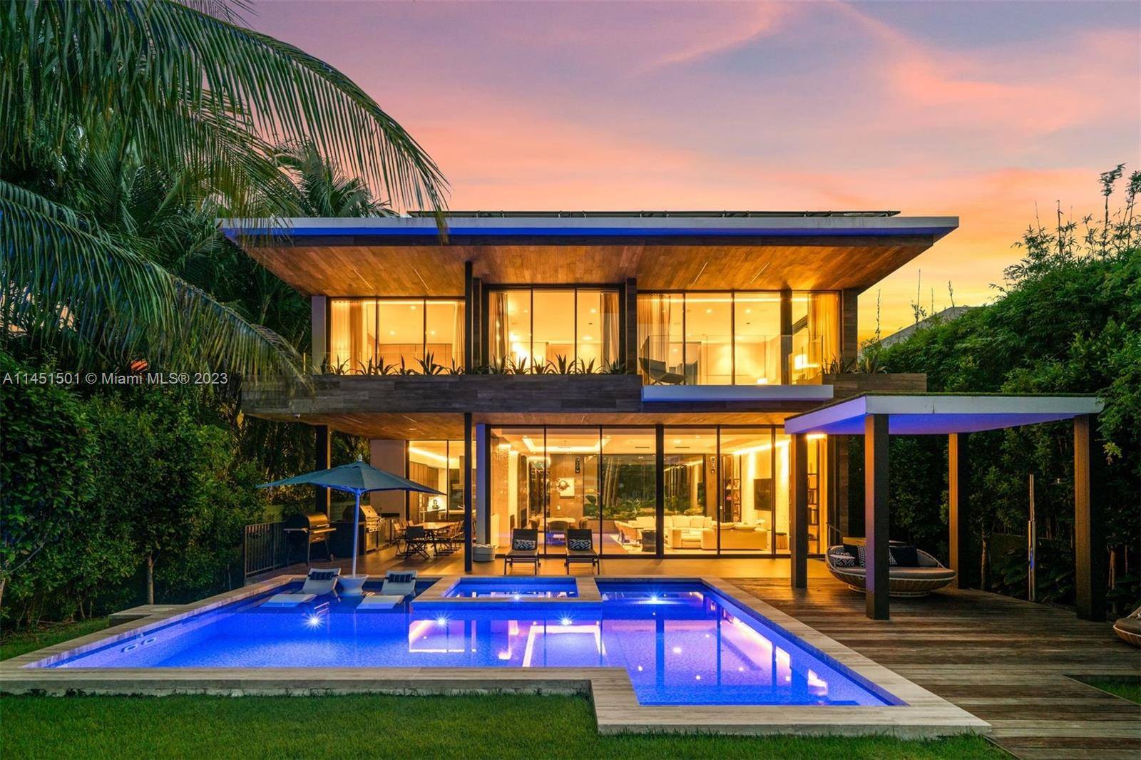 Embrace a modern, tropical lifestyle on the Venetian Islands in this elegant, solar powered home designed by Max Strang featuring exquisite interiors by Studio ABM Design.