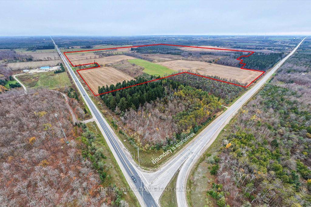 Rare 341 acre agricultural property in Grey Highlands comprising three parcels, including a 15 acre parcel with a spacious two storey home built in 1999.