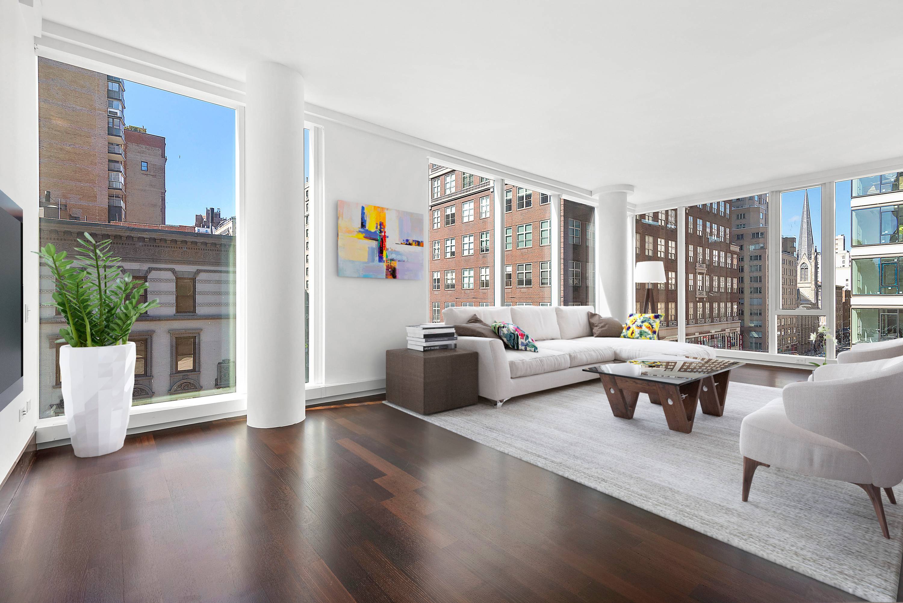 Unit 6E at The Lucida 3 BR, 3 BA 2, 480 sq ft This sophisticated 3 bedroom, 3 bathroom corner residence defines Upper East Side elegance.