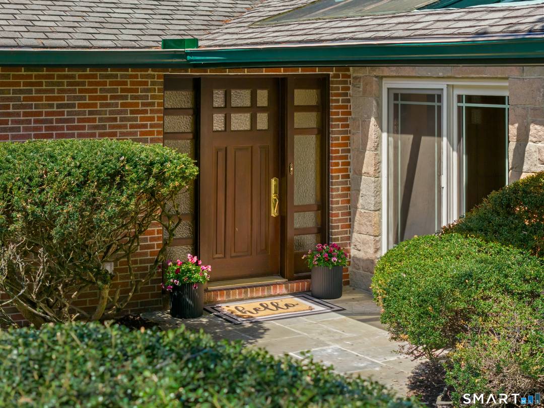 Set on over 1. 5 private acres in a sought after Stamford location near the Greenwich line and surrounded by multimillion dollar homes, this mid century modern ranch offers architectural ...