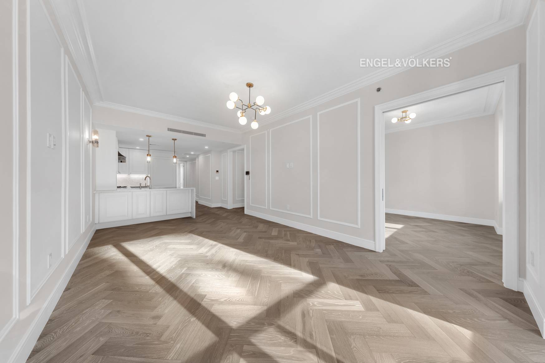 Be the first to live in Residence 11A, a meticulously designed 2 bedroom, 2 bathroom home spanning 1, 300 square feet with northern and southern exposures.