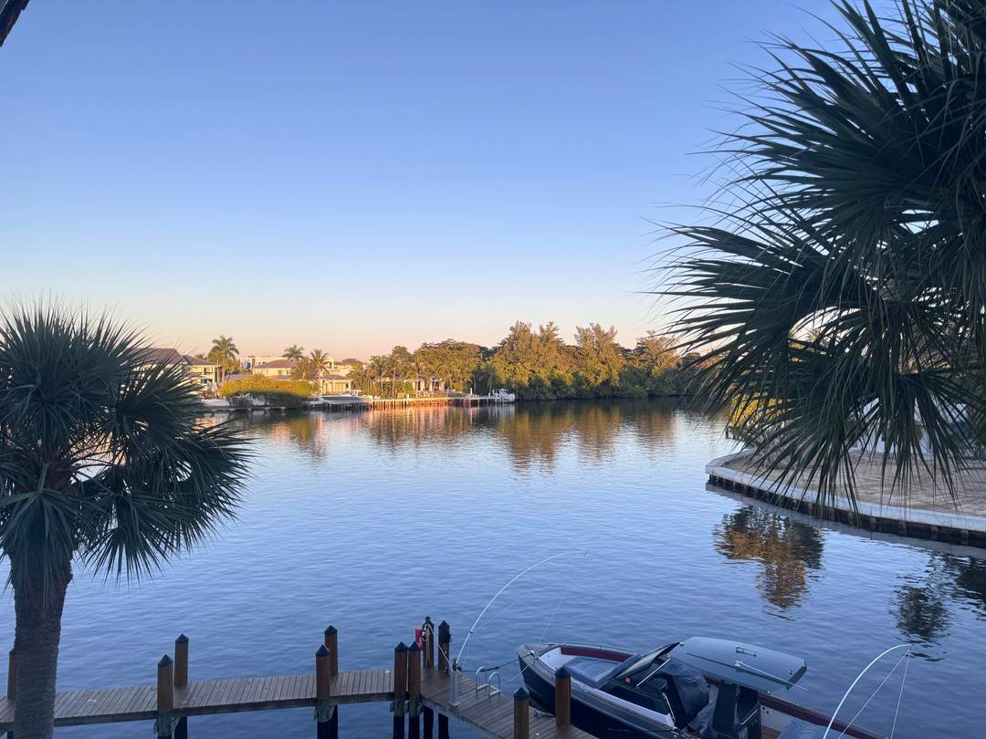 Exclusive East Delray waterfront residence offering 3 large bedrooms, 2.