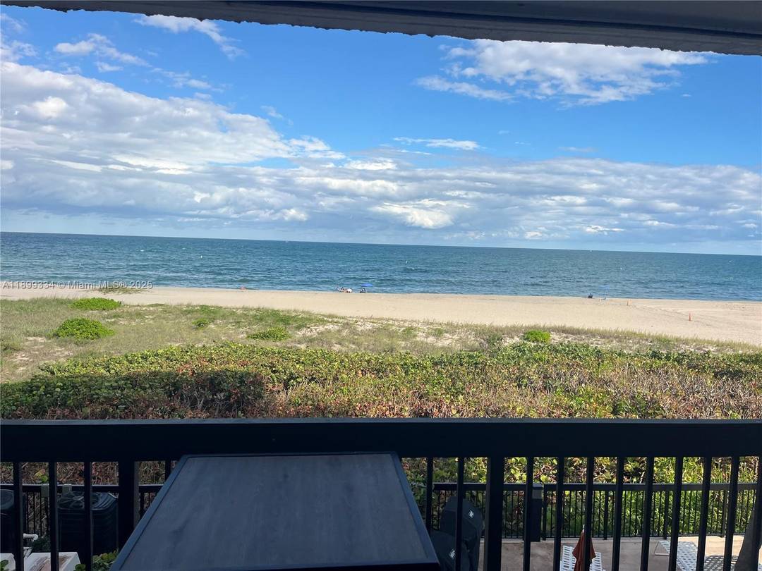 Direct ocean views, facing east looking at ocean and beach.