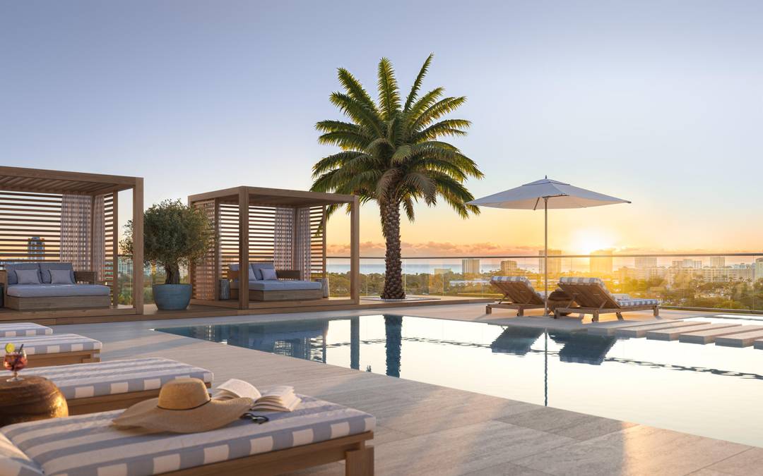 Experience unparalleled luxury in the first modern glass house building of its kind with a 10th floor rooftop oasis in the heart of downtown Boca Raton.