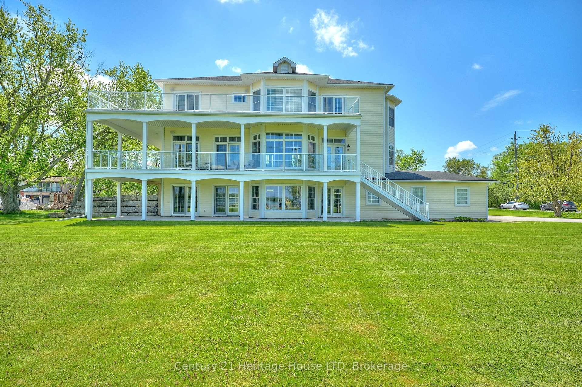 Exceptional Custom Estate on the Niagara River with Private Dock.