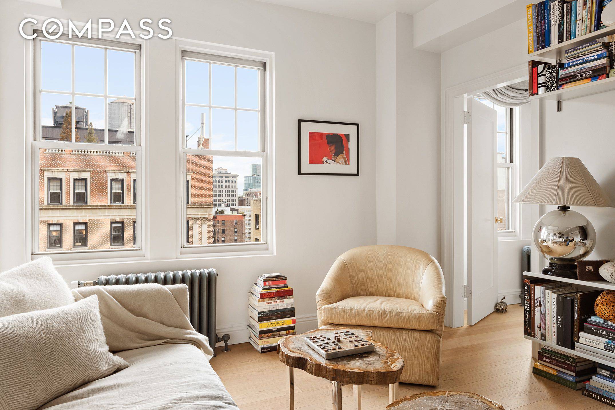 Stunningly Renovated One Bedroom Residence Overlooking Lower Fifth Avenue Welcome to this meticulously renovated top floor one bedroom.
