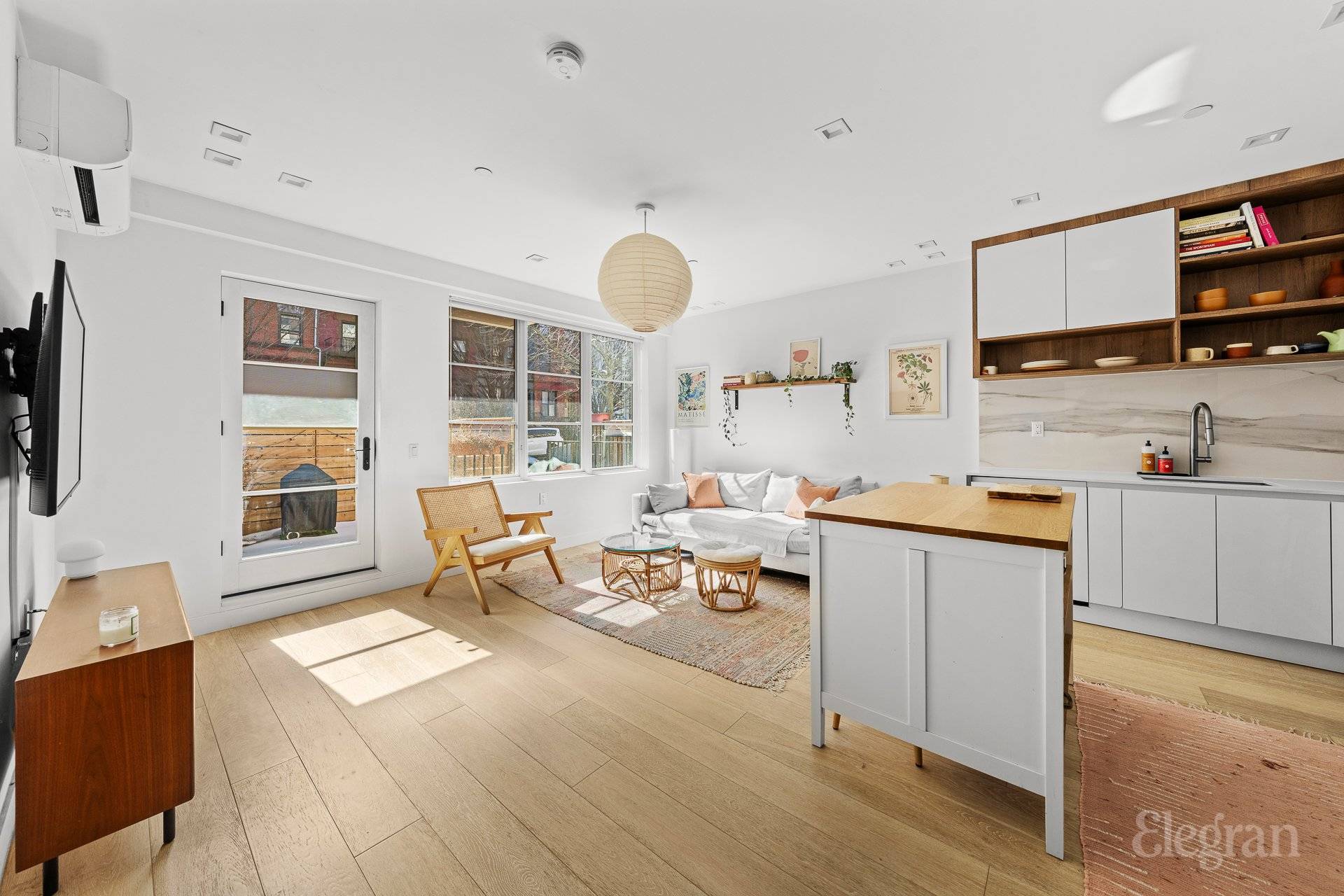 Elegant Duplex Studio with Private Terrace in Prime Brooklyn Welcome to Unit 1A at 173 Lefferts Place, a stunning south facing duplex studio that seamlessly blends modern design with comfort.