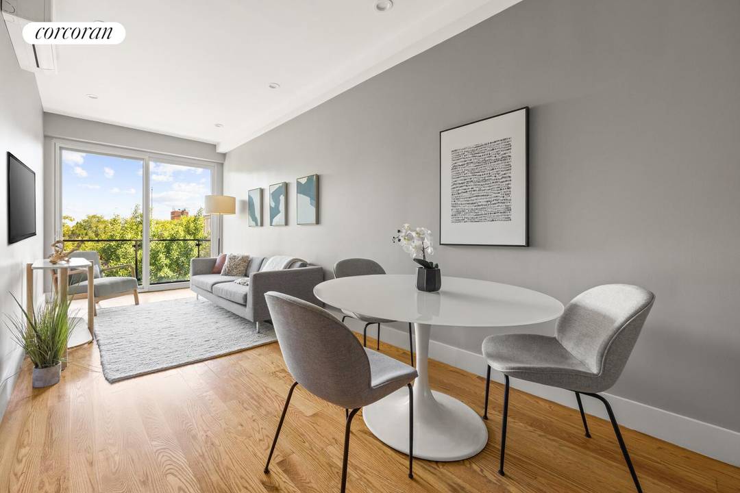 Welcome to 2A a beautifully crafted 1 bedroom, 1 bathroom home offering 596 square feet of sun filled living space in Crown Heights.