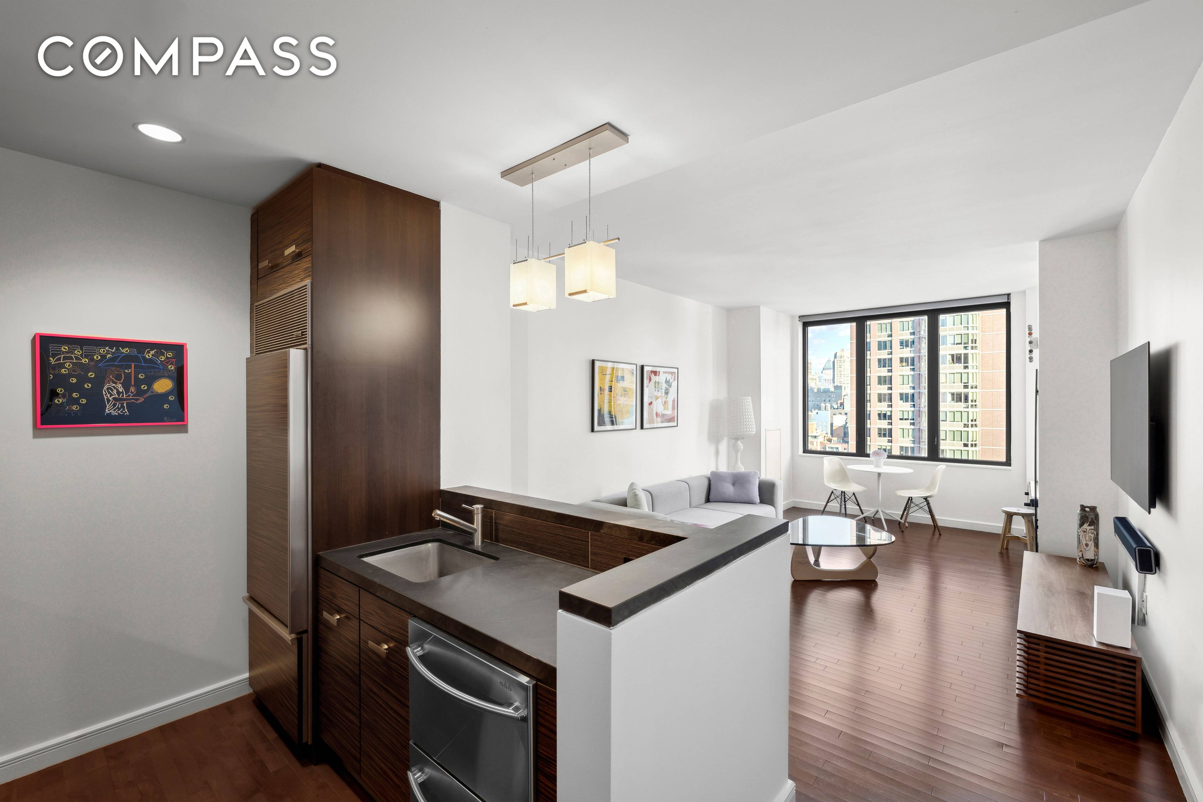 Experience luxury living in this highly coveted high floor 1 bedroom, 1 bath residence at the prestigious Chelsea Stratus condominium.