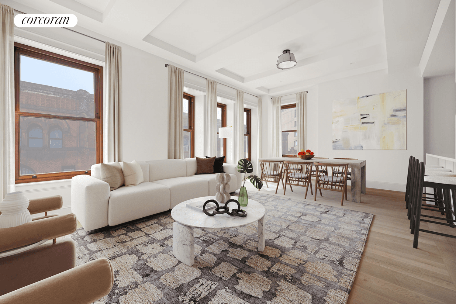 Enjoy classic sophistication and bright southern light in Residence 402 at The Wellington a refined 2 bedroom, 2 bath half floor home in a boutique landmark building on Madison Avenue.