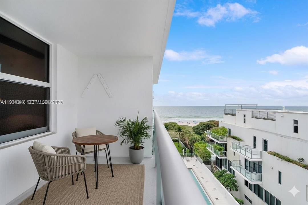 Best value oceanfront in Surfside renovated building, beach service, and a large balcony with ocean views at an accessible price point.