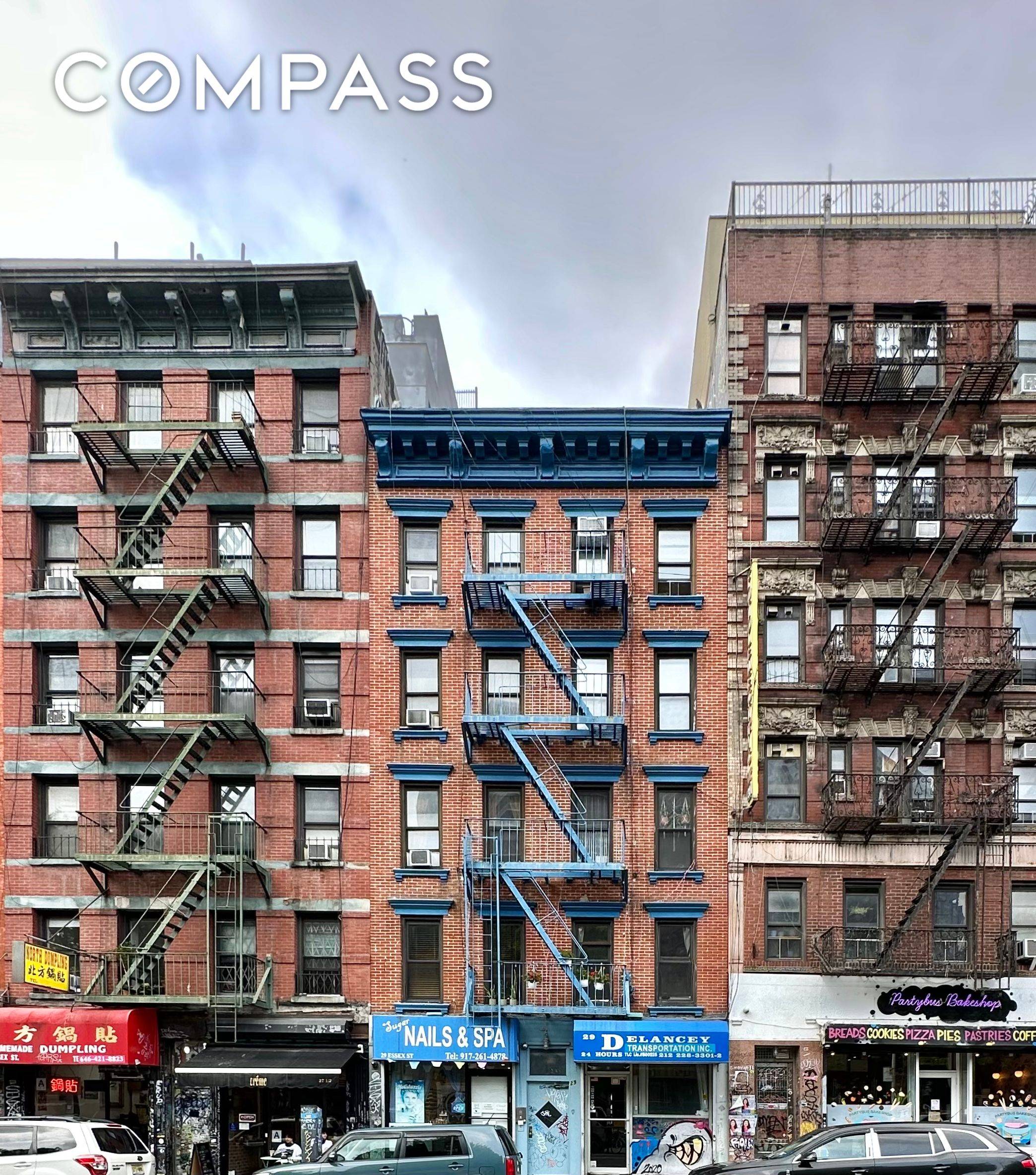 Compass has been retained on an exclusive basis to facilitate the sale of 29 Essex Street in the Lower East Side.