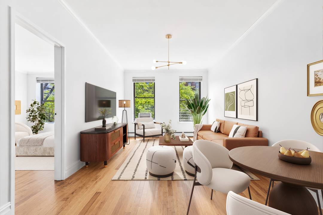 Welcome to 661 Tenth Avenue, 3C, a gem nestled in the heart of Hell's Kitchen, offering more space than typically found in this price range.