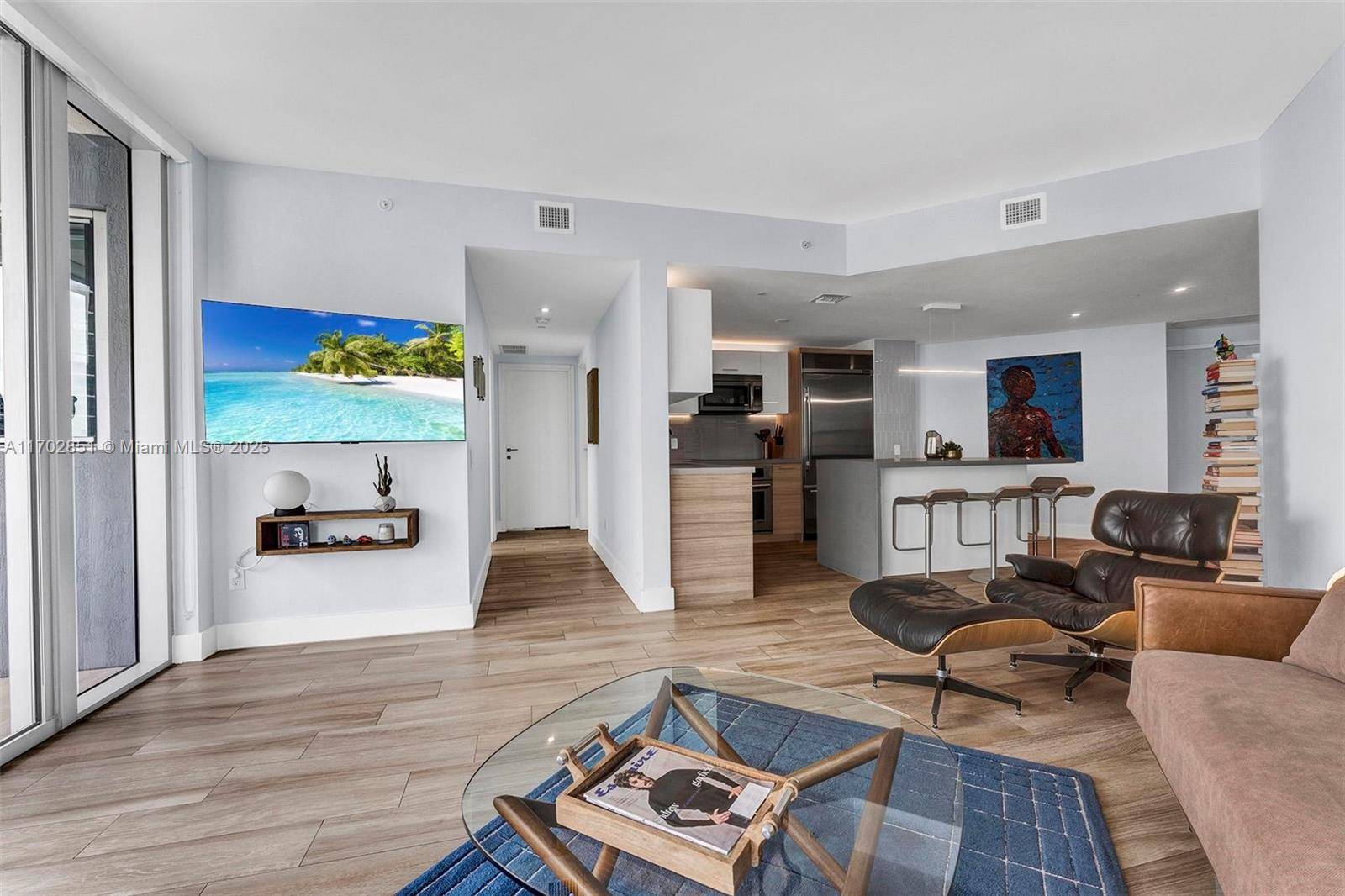 Stunning 2 bedroom 2 bath fully upgraded corner unit in the prestigious Brickell House.