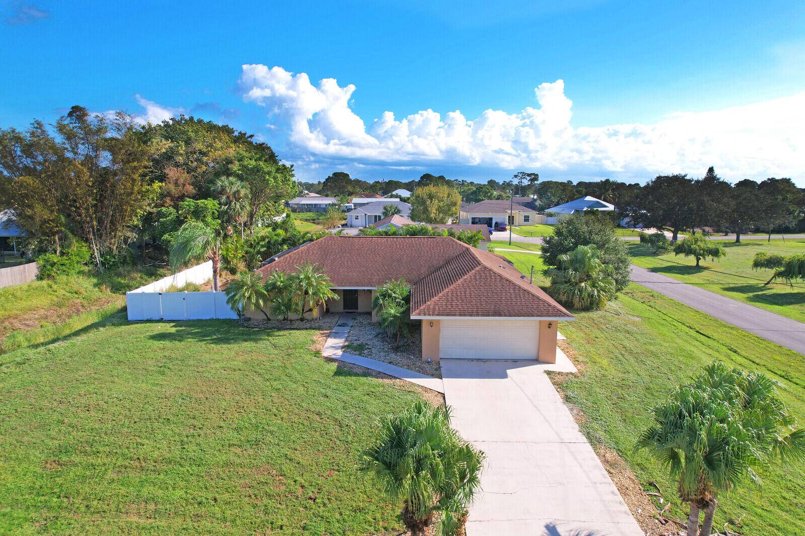 Escape to your own private oasis in this charming one story, 3 bedroom, 2 bath home.