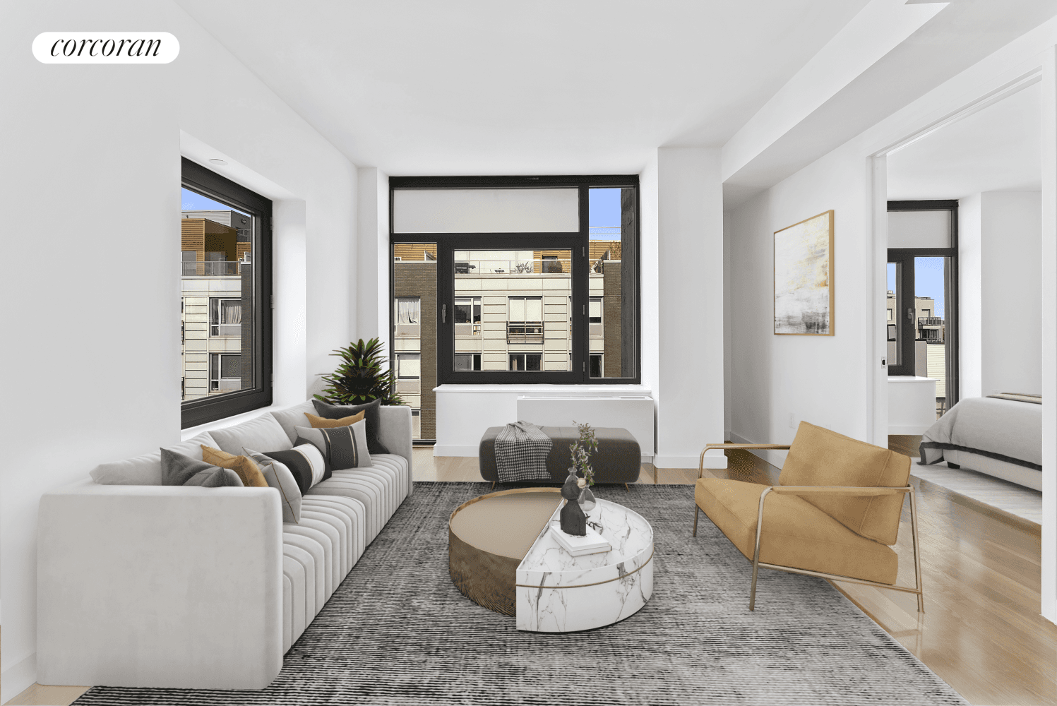 Make Williamsburg your home with this one bedroom home with tons of natural light and open views !