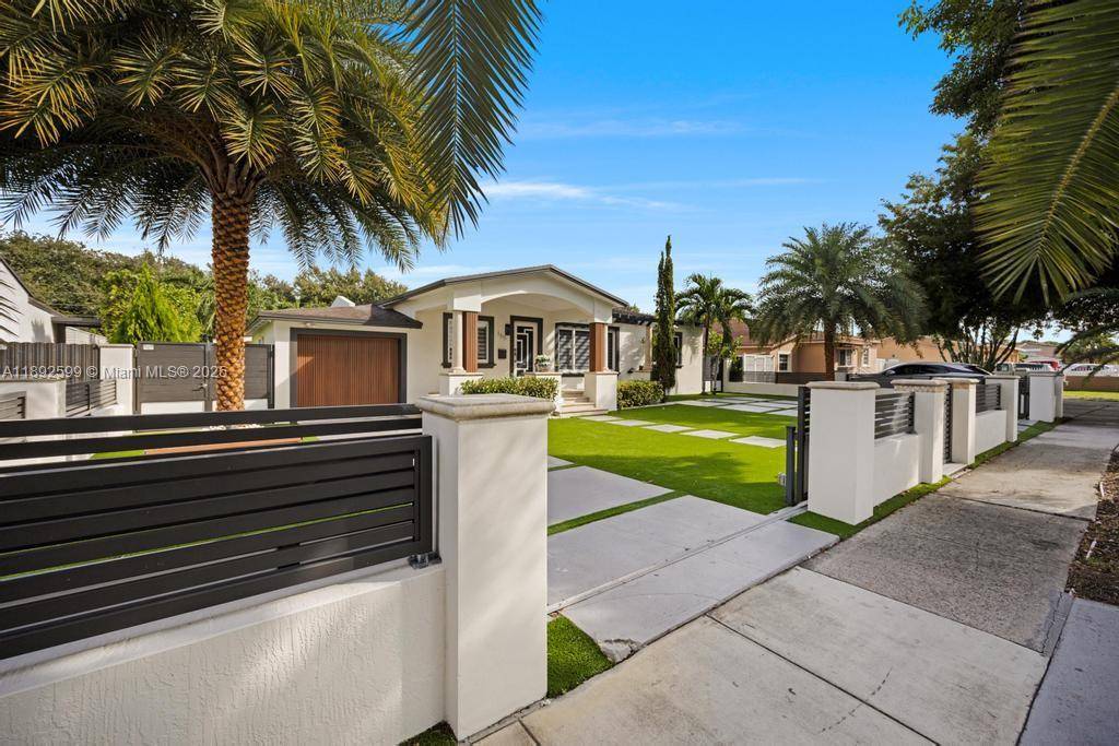 This spectacularly designed home, with a new addition and roof built in 2015, has been completely renovated and features marble floors throughout.