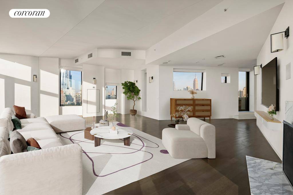 Experience the epitome of luxury living in this stunning full floor penthouse designed by renowned AD100 designer Jennifer Post.