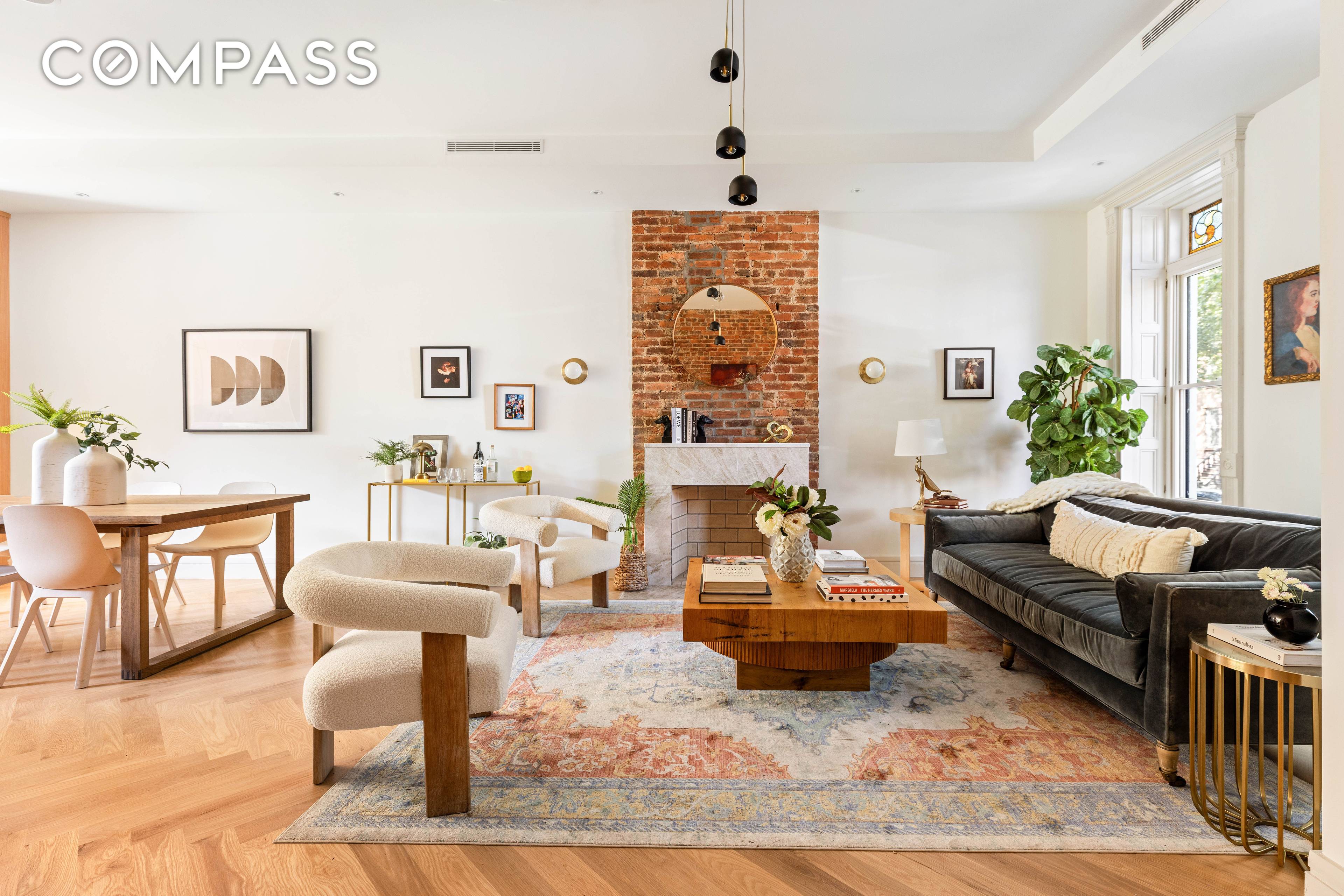 Built in 1899, 444 Quincy Street is a meticulously reimagined three story, two family brick townhouse that blends historic character with modern luxury.