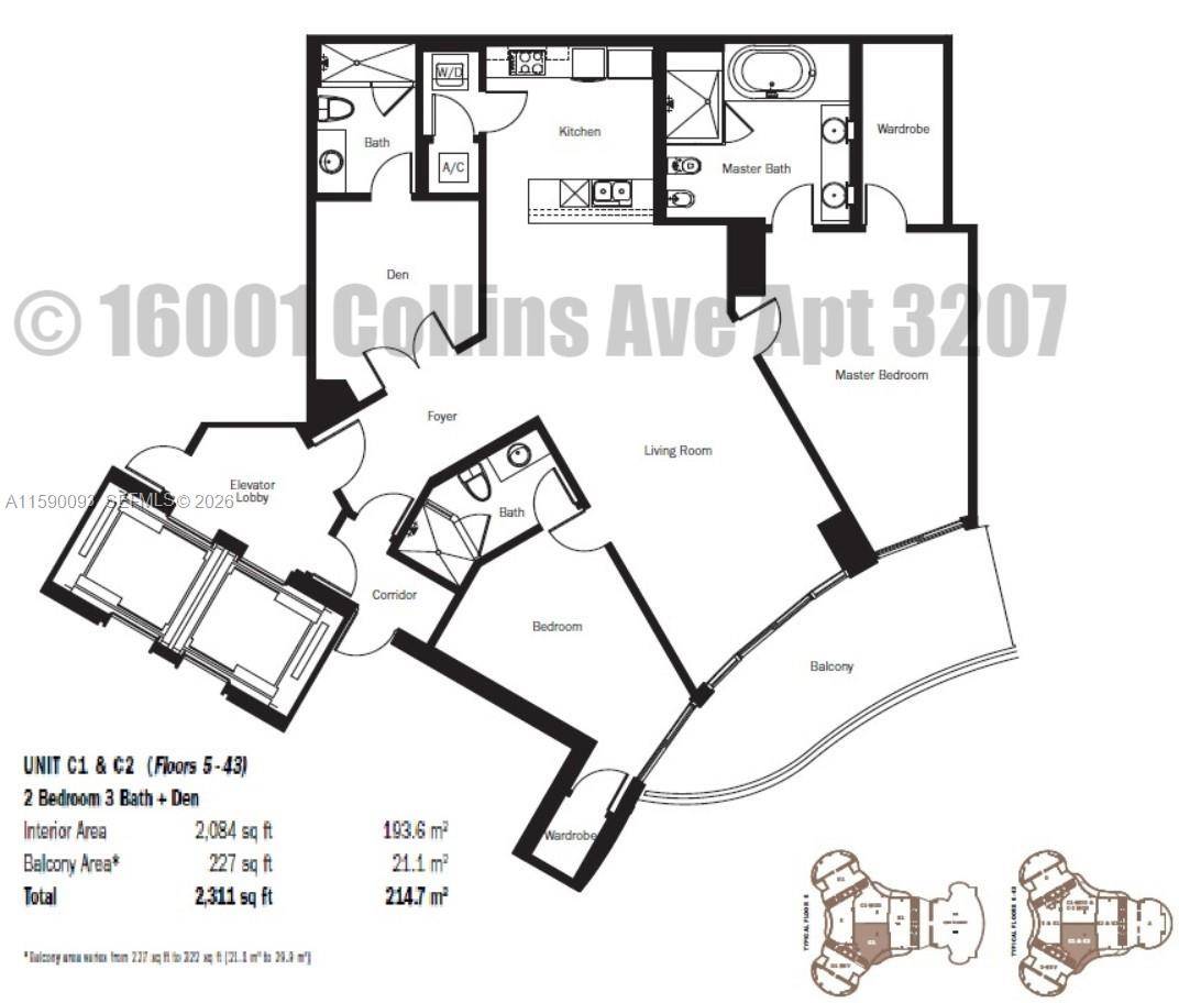 Private elevator lobby, Fully equipped, Marble floors, completely remodeled, new kitchen, new walk in closets, cabinetry, wood paneling, Floor to ceiling windows, granite countertop, Subzero amp ; stainless steel appliances, ...
