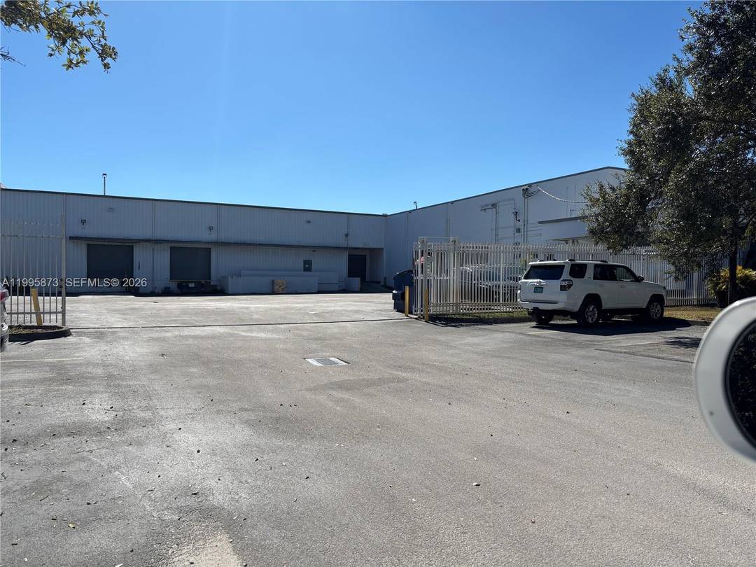 Dock height property with heavy manufacturing and power.