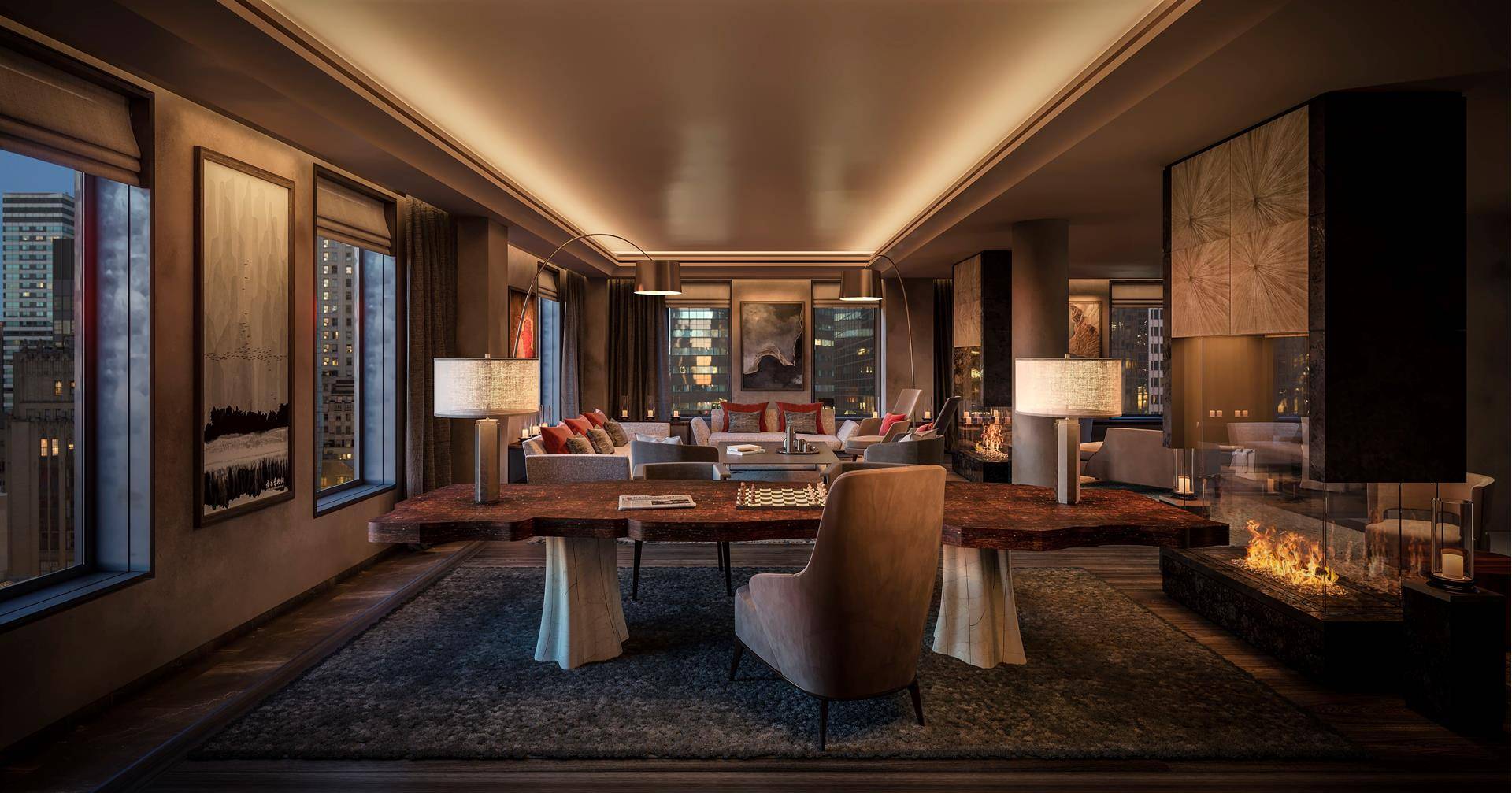 The Vana Penthouse residence encompasses the entire 21st floor, spanning across 6, 287 square foot, comprising of four bedrooms, five and a half baths, and a home theatre meticulously designed ...