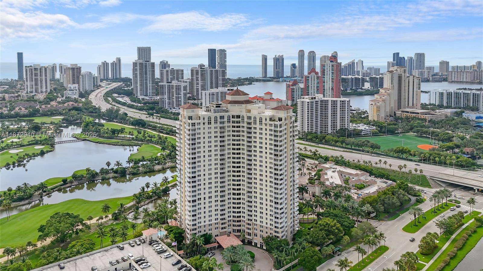 Rarely available 2BR 2BA at Turnberry on the Green with 1, 175 sq ft, the only unit in this line offering breathtaking sunrise ocean views.