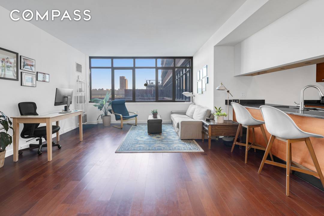 Welcome to this sun drenched and oversized 1 bedroom, 1 bath home at 5th on the Park, offering generous proportions, soaring ceilings, and an abundance of natural light through large, ...