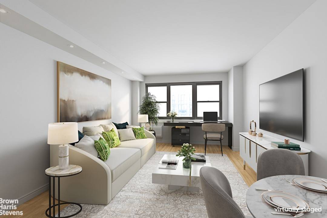 This newly renovated, move in ready one bedroom, with bright southern exposures is a rare find.