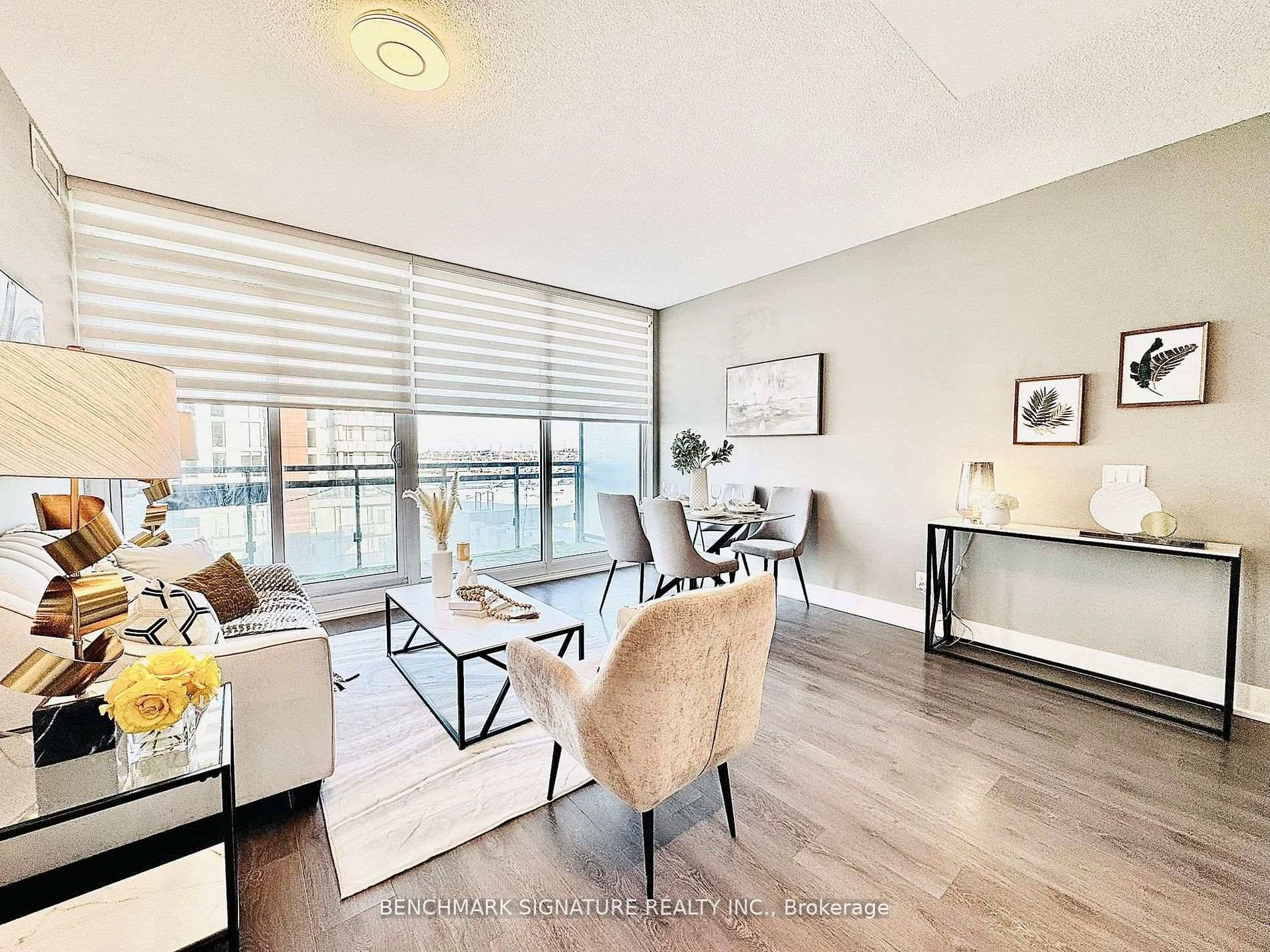 Immaculate 1 Bedroom Den can function as 2nd bedroom in The Signature the only hotel connected residence in downtown Markham.