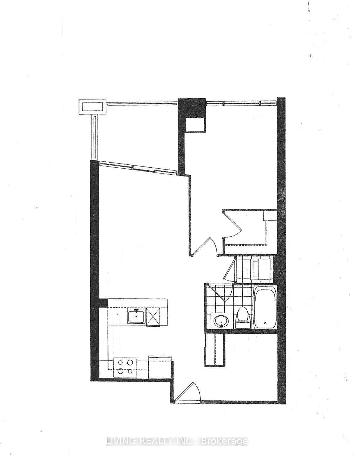 Luxury Condo 613 Sq Ft 1 Bedroom Den, Balcony.