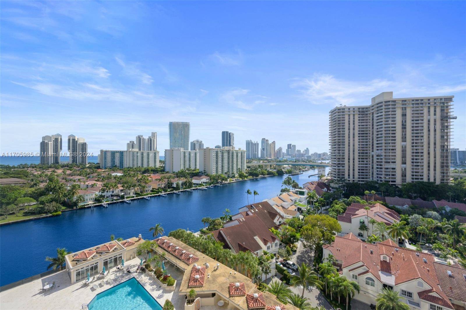 1 bedroom plus den condo in Turnberry Isle South has a Waterview from every balcony !