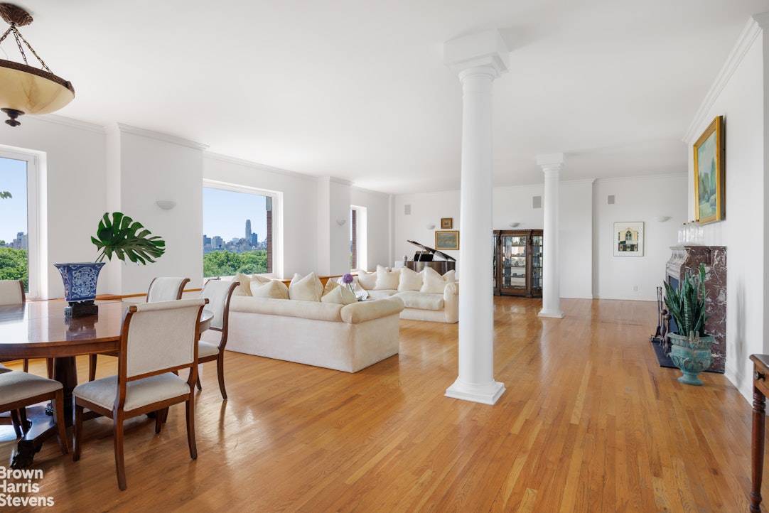 Picture Windows on the Park Perfectly positioned on the ninth floor, floating over Central Park and the Onassis Reservoir Apartment 9A at the historic Orwell House, 257 Central Park West ...
