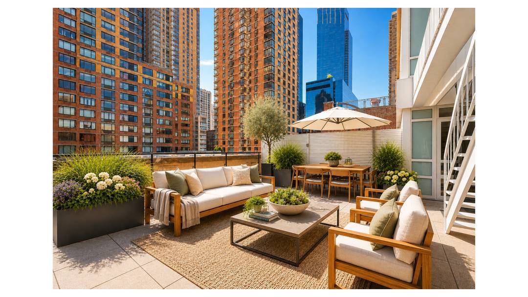Penthouse 2 is part of the exclusive penthouse collection at 426 West 58th Street, offering 2, 615 square feet of interior space and 633 square feet of private outdoor space, ...