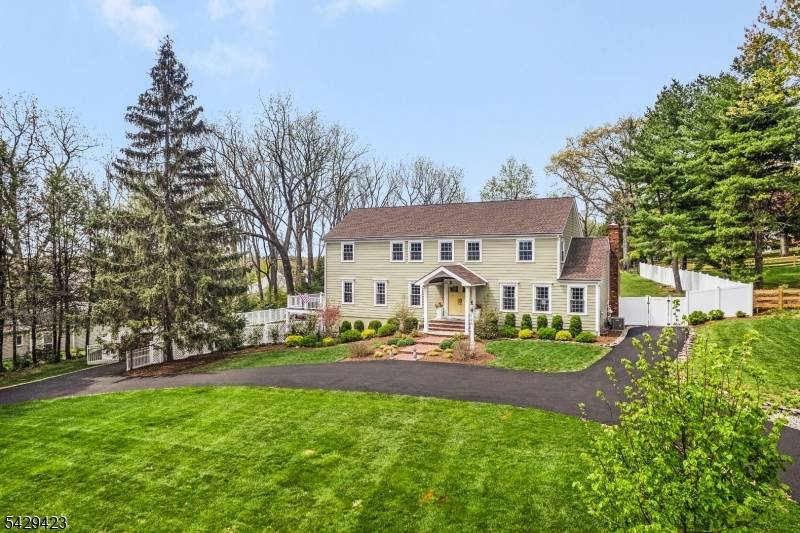 Elegant Center Hall Colonial set on 1.