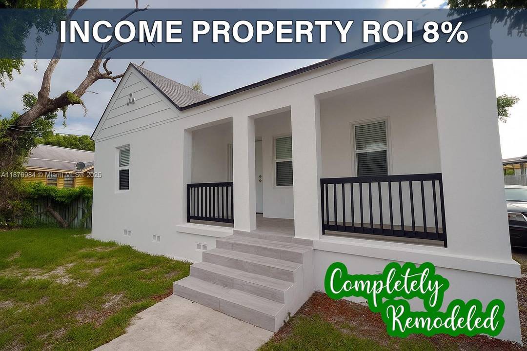 Property renovated, Front unit rent 2, 700 per month section 8, back unit proyected 3, 000 per month, 68, 400 gross yr.