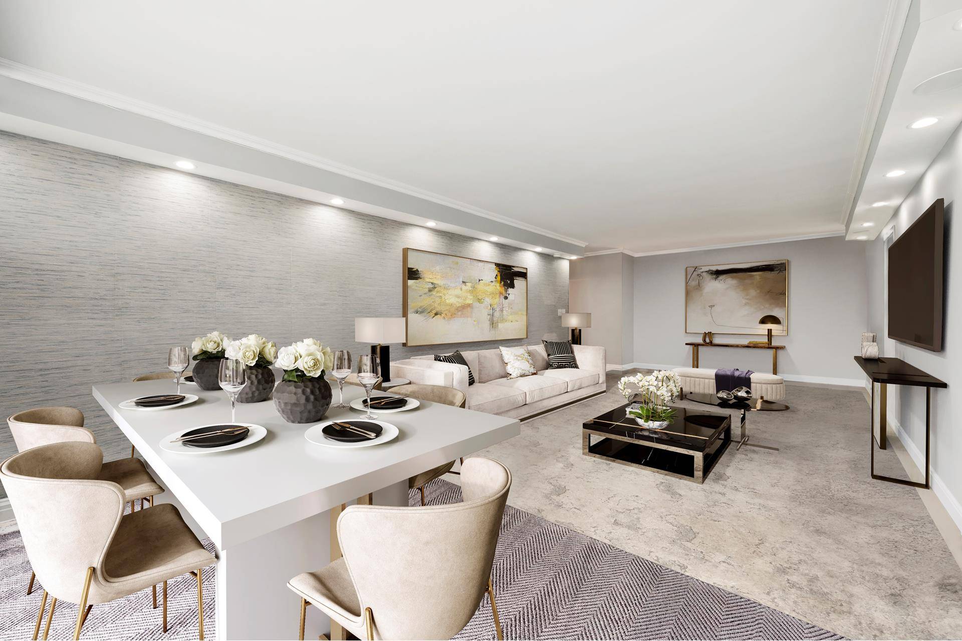 Welcome home to a refined intersection of light, volume, and vision high above the crossroads of 57th Street and Second Avenue.